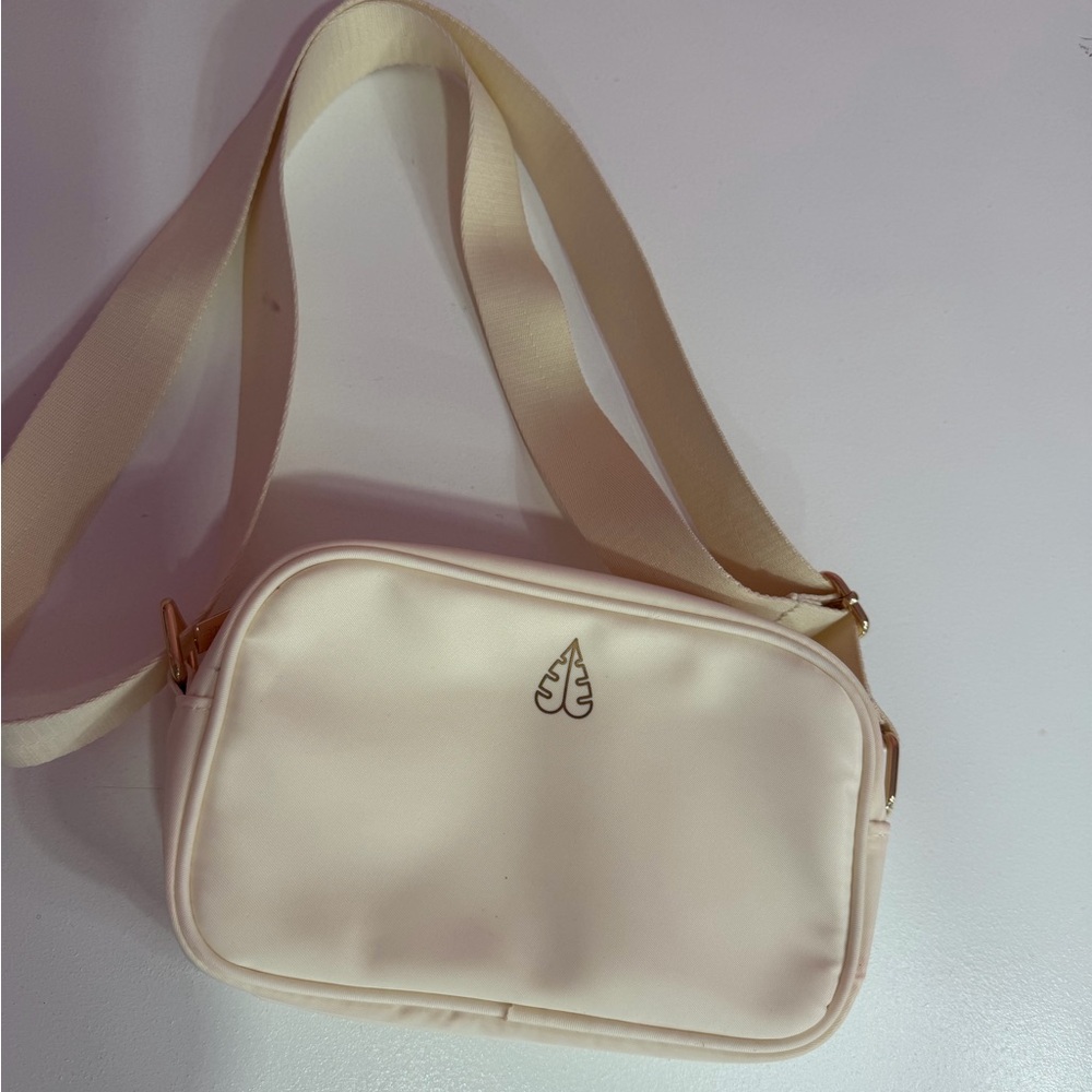 Biossance Cream Crossbody Bag
